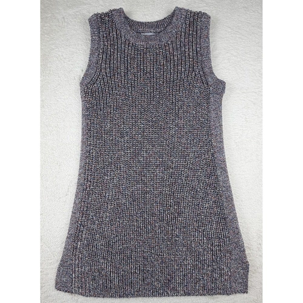 Ella Moss Marge Sleeveless Sweater Womens L Multicolor Chunky Knit‎ Boho